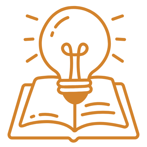 Ikona żarówki nad książką – poradnik w całości stworzony bez użycia sztucznej inteligencji